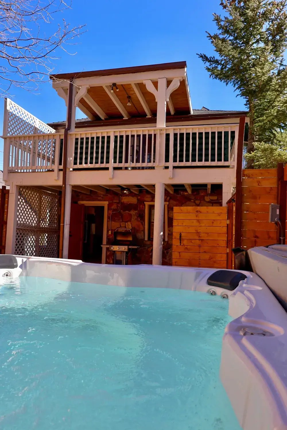 Backyard with Jacuzzi